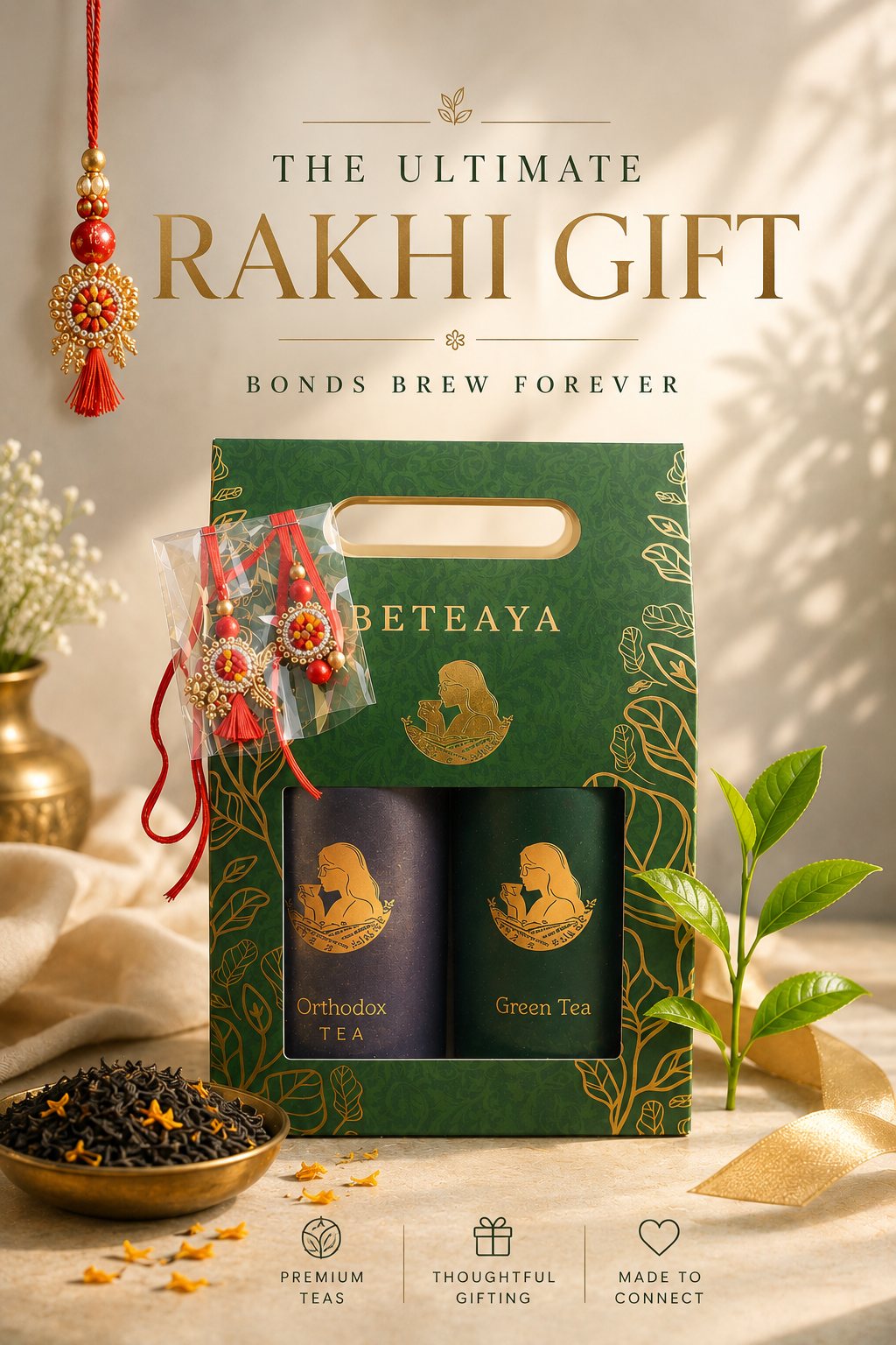 Rakhi Gift Set | BETEAYA| Choose your own Tea