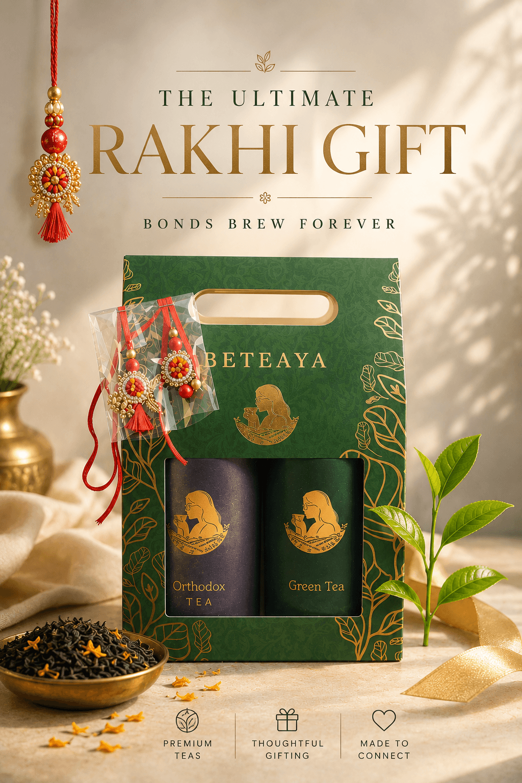 Rakhi Gift Set | BETEAYA| Choose your own Tea