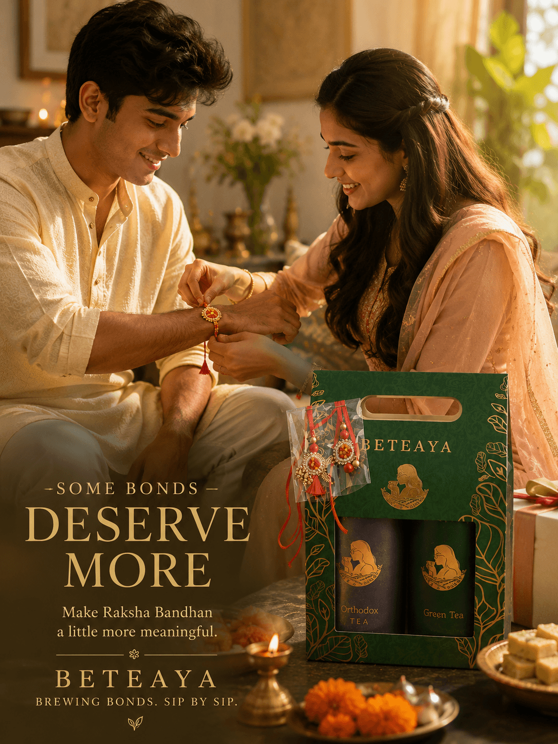 Rakhi Gift Set | BETEAYA| Choose your own Tea