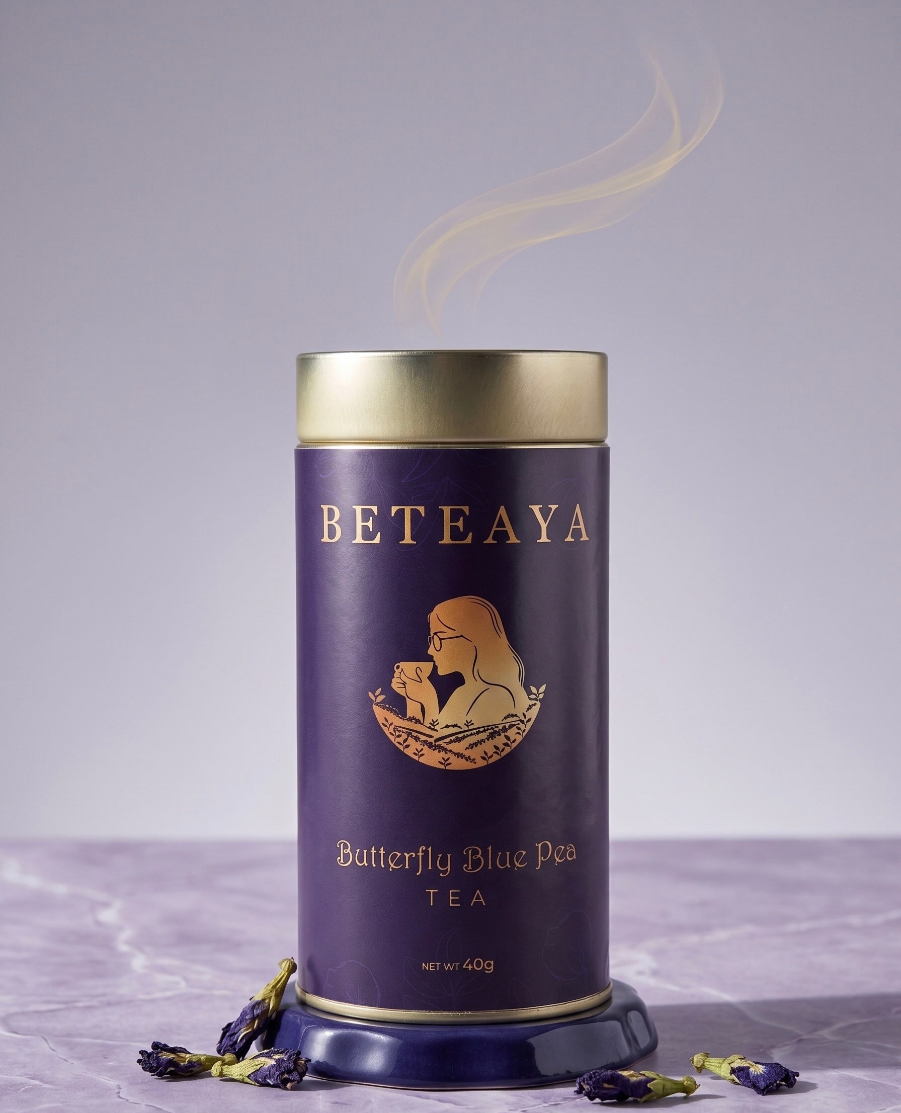 Blue Infusion – Butterfly Pea Flower Tea (40gm) | Caffeine-Free | BETEAYA