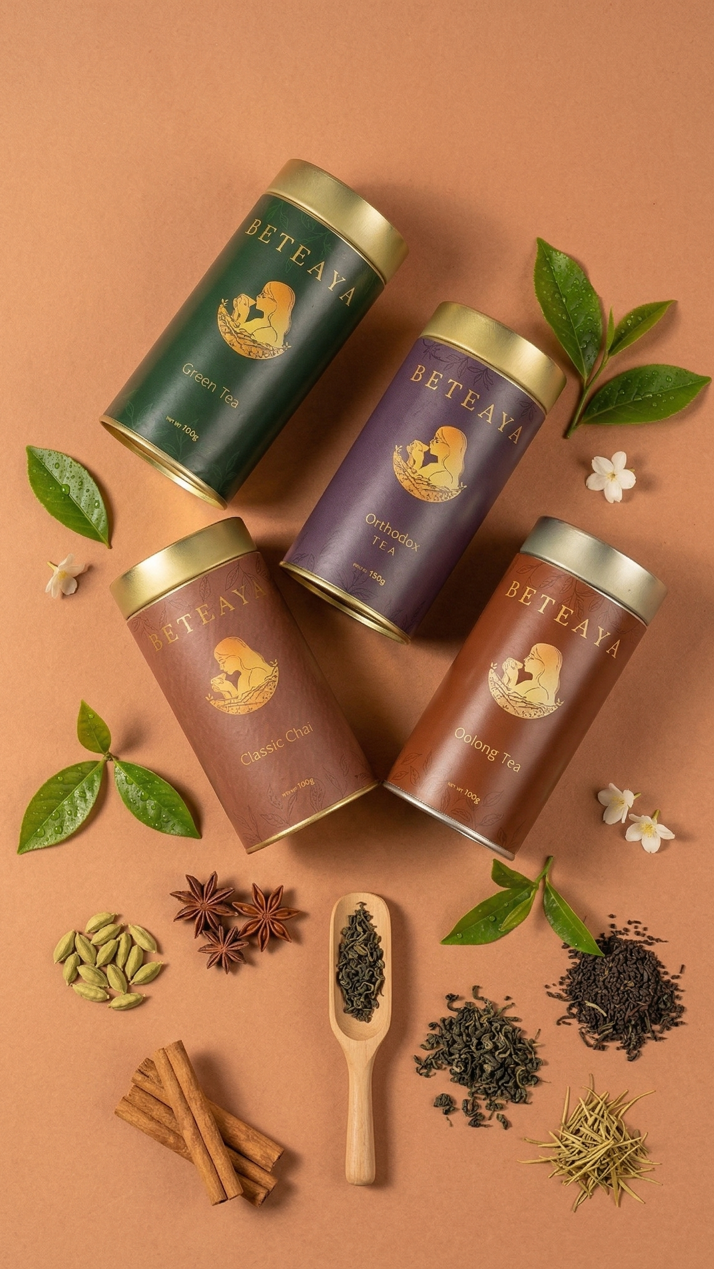 The Grand Tour (100g Green + Black+ Oolong + 150gm Classic Chai)