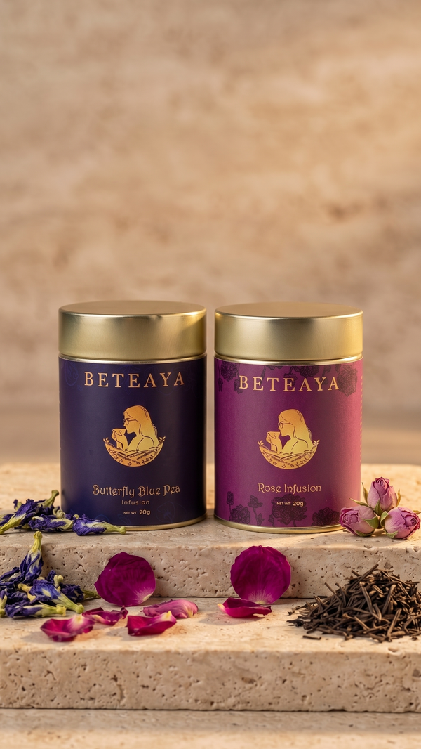Beteaya Botanical Duo- Blue and Rose Infusion (20gm each)