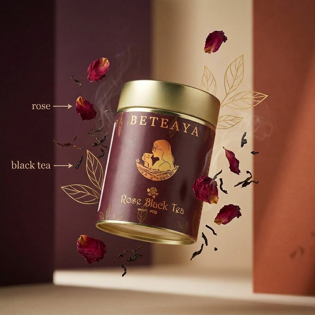 Rose Black Tea | Premium Loose Leaf | BETEAYA