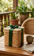 The Grand Assorted Tea Gift Box in Handcrafted Cane Box