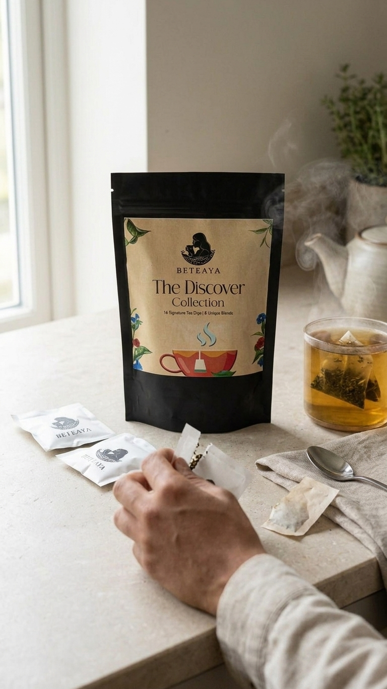 The Discovery Collection – 16 Signature Tea Dips | 8 Unique Blends | BETEAYA