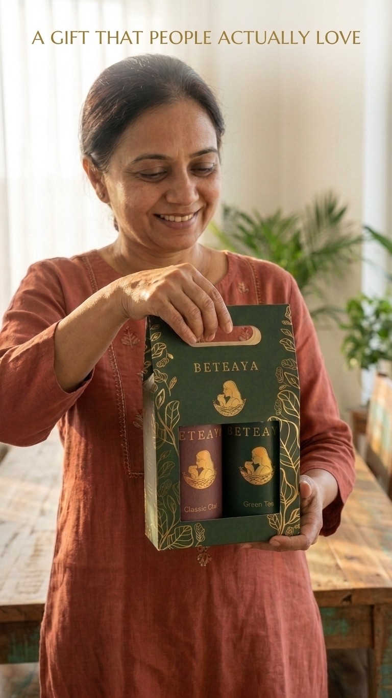The Classic Duo – Kadak Chai + Green Tea- Gift Set | BETEAYA